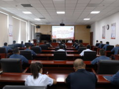 陕西能源职工董事、工会主席何文庆到商洛发电讲授专题党课并开展“送清凉”慰问活动